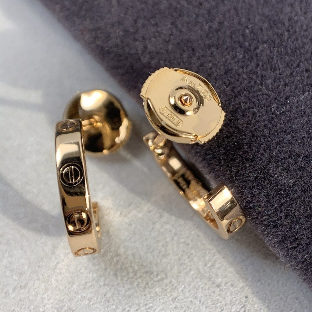 ¡®lume Jewelry¡¯LOVE EARRINGS 2.65MM PINK GOLD