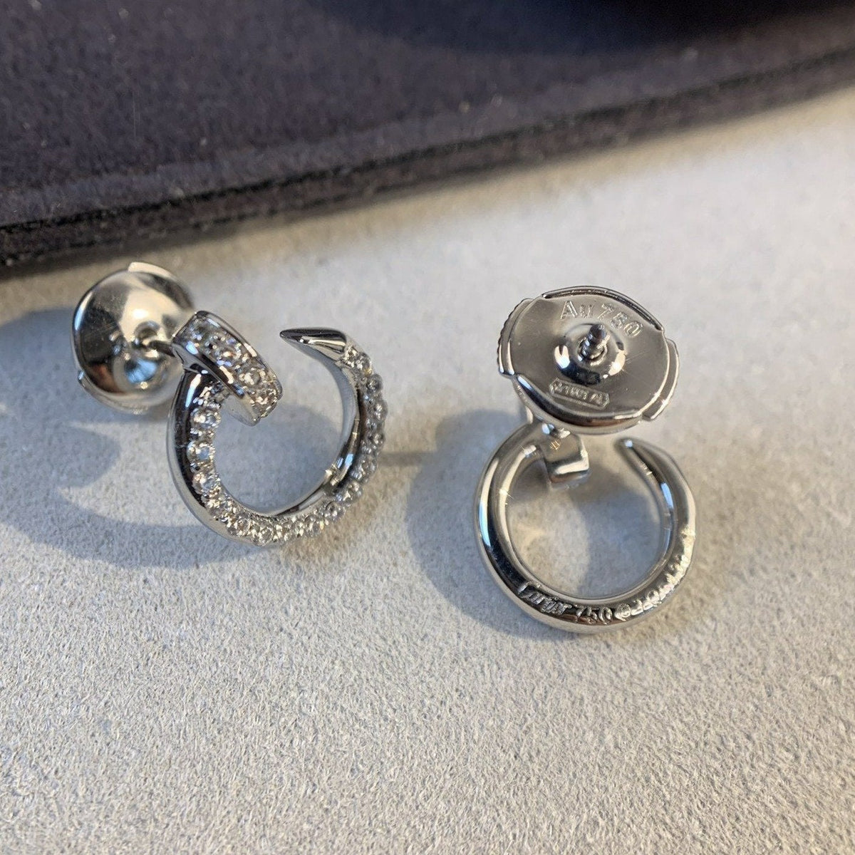 ¡®lume Jewelry¡¯JUSTE EARRINGS SILVER DIAMONDS