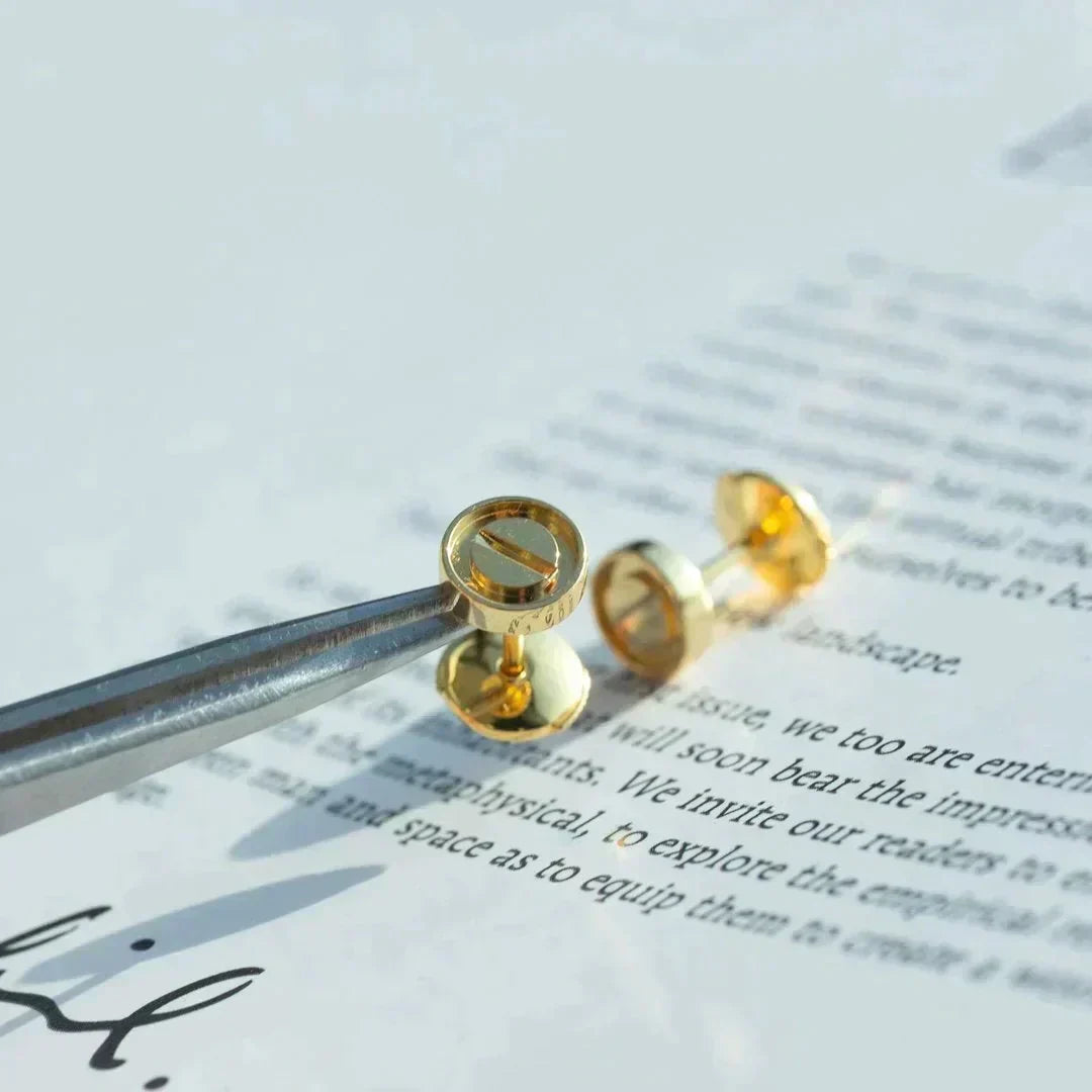 ¡®lume Jewelry¡¯LOVE EARRINGS GOLD 10MM
