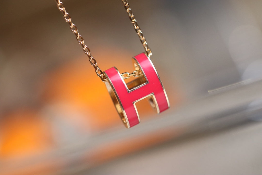 ¡®lume Jewelry¡¯POP H PEDANT PINK GOLD