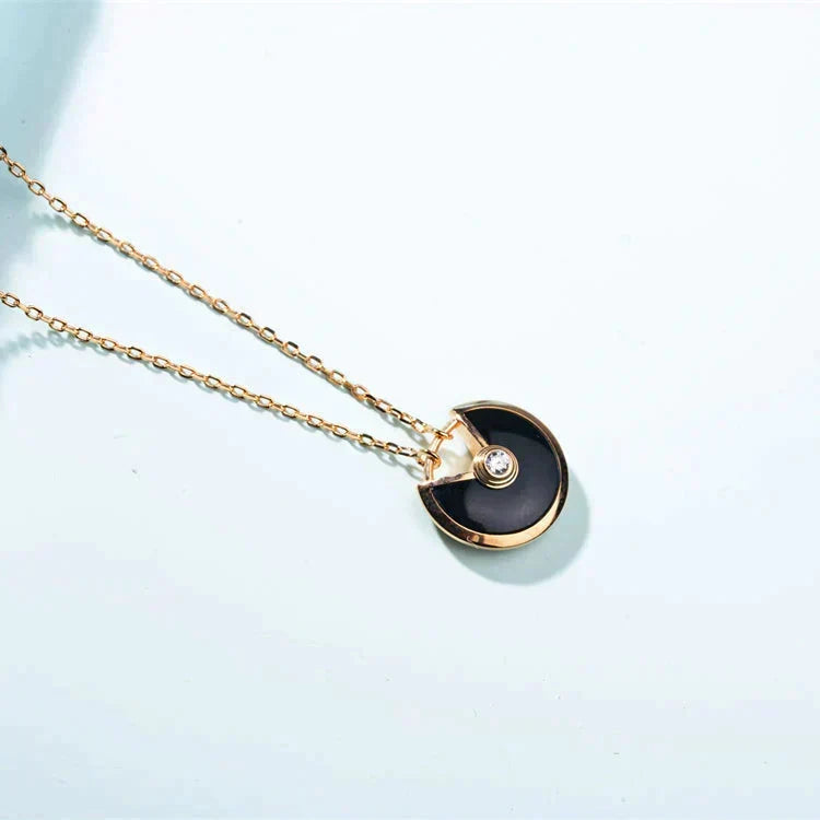 ¡®lume Jewelry¡¯AMULETTE GOLD CARNELIAN ONYX NECKLACE