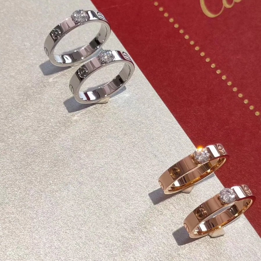 ¡®lume Jewelry¡¯LOVE RING 3.6MM 1 BIG DIAMOND