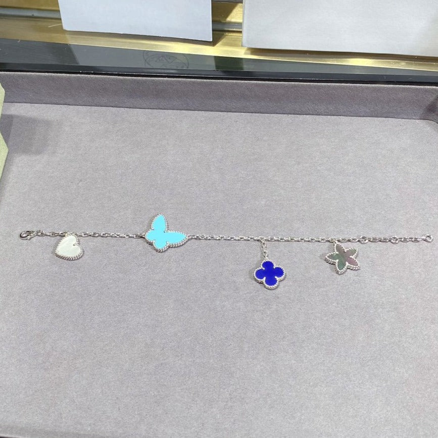 ¡®lume Jewelry¡¯LUCKY SPRING SILVER BRACELET 4 MOTIF