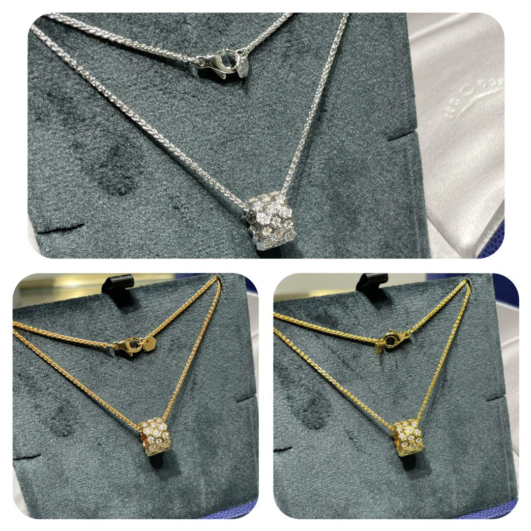 ¡®lume Jewelry¡¯BEE LOVE DIAMOND PAVED 3 ROW NECKLACE