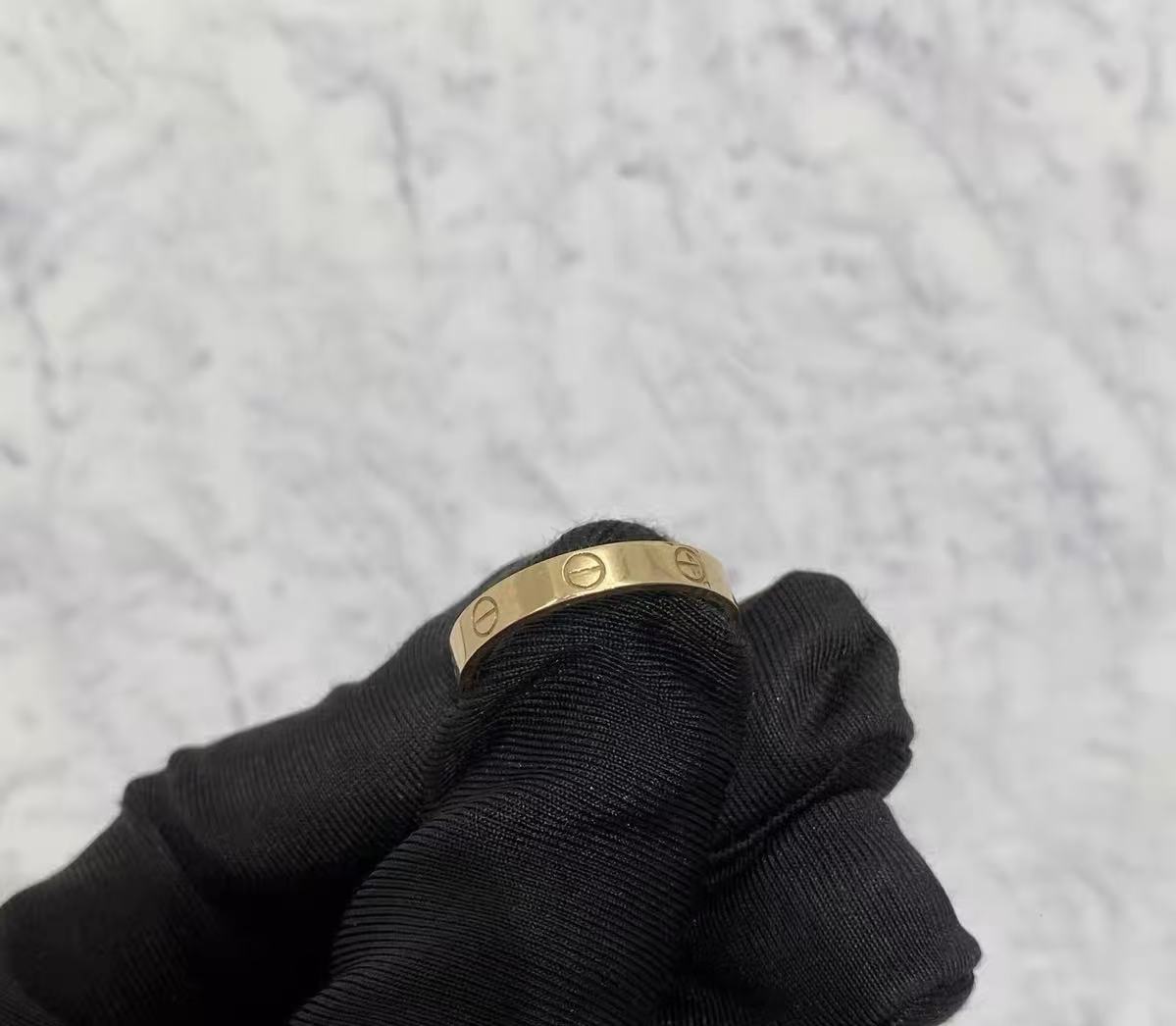 ¡®lume Jewelry¡¯LOVE RING 4MM Plain version, GOLD