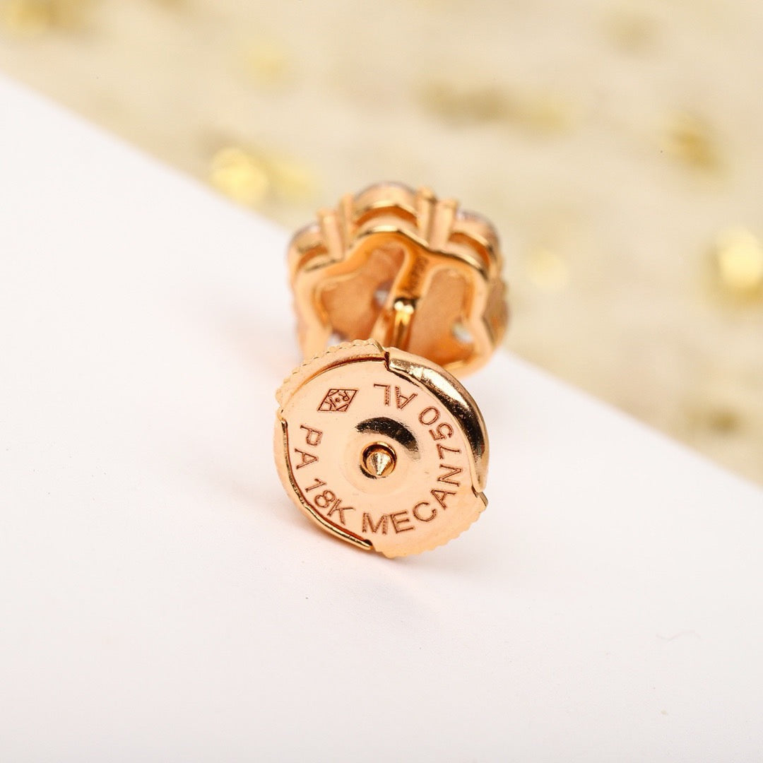 ¡®lume Jewelry¡¯Fleurette Stud Earrings, 18K Gold‑Plated, 7‑Stone