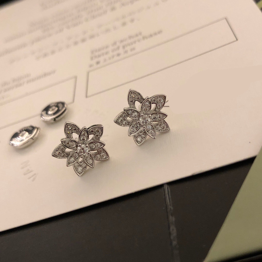 ¡®lume Jewelry¡¯Lotus Openwork Earrings(Mini)