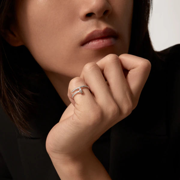 ¡®lume Jewelry¡¯JUSTE RING 1.8MM SILVER DIAMONDS