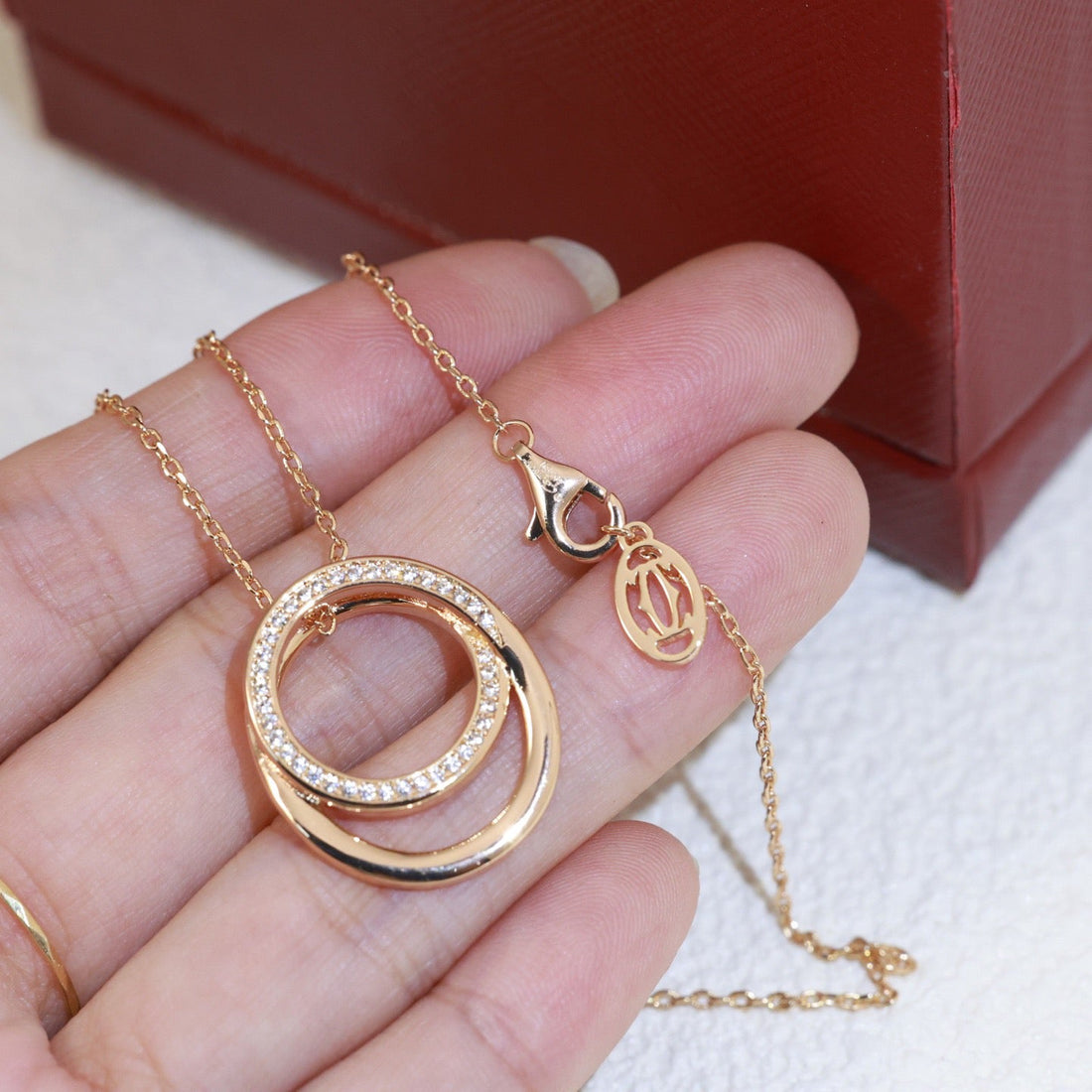¡®lume Jewelry¡¯Double Circle Pendant Necklace