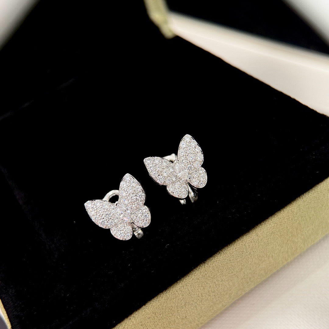 ¡®lume Jewelry¡¯BUTTERFLY ALL DIAMOND EARRINGS