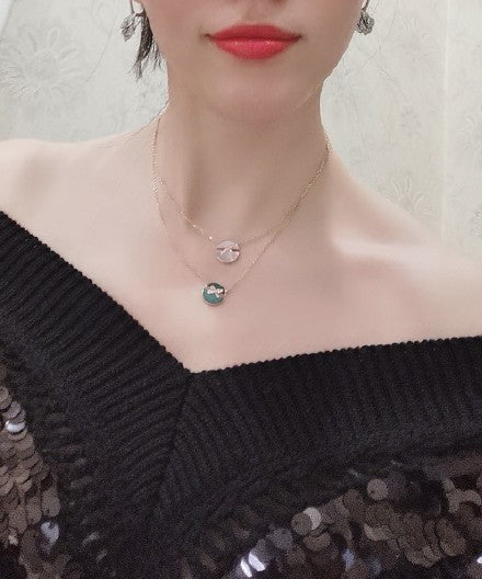 ¡®lume Jewelry¡¯JEUX DE PINK GOLD DIAMOND NECKLACE