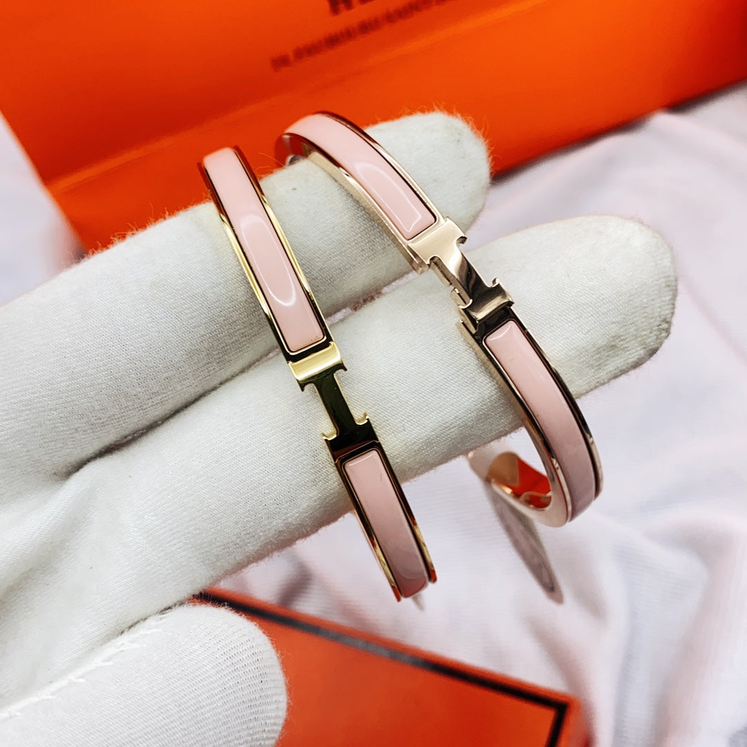 ¡®lume Jewelry¡¯CLASSIC HM CLIC PINK 8MM ENAMEL BRACELET