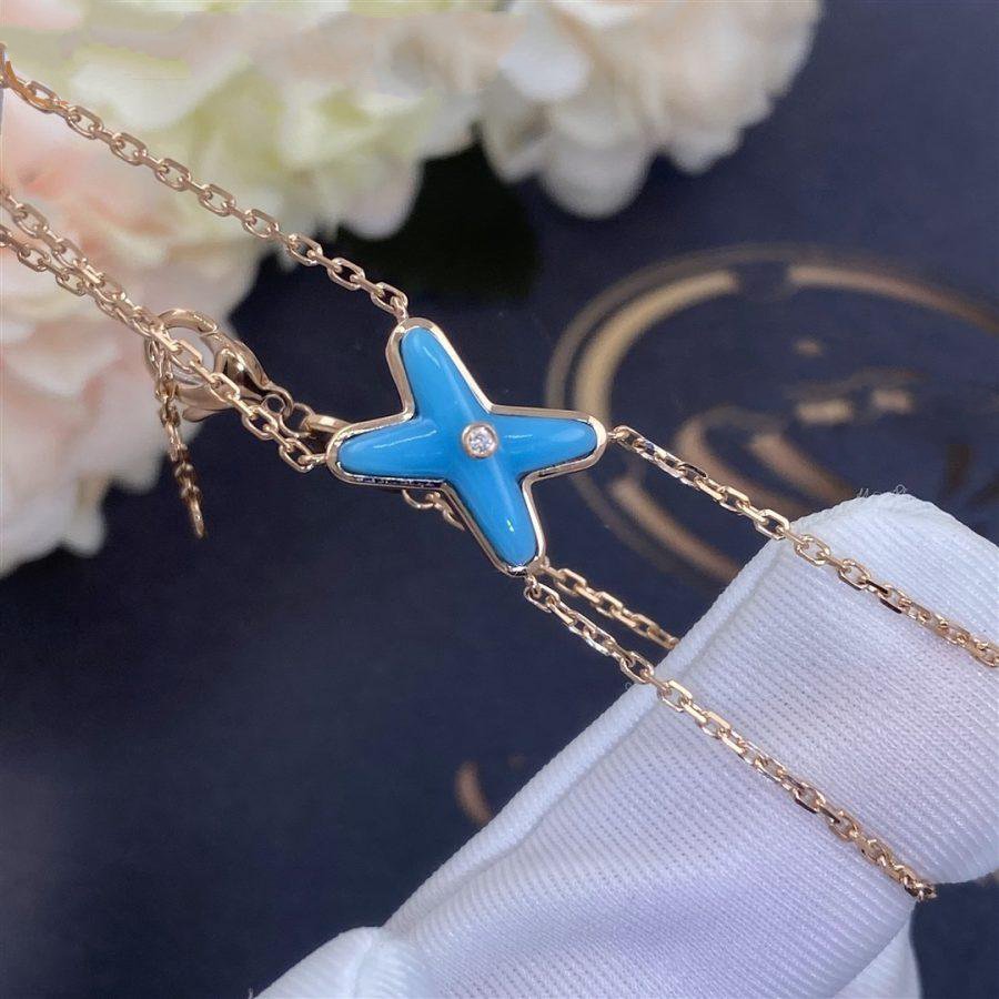 ¡®lume Jewelry¡¯JEUX BRACELET TURQUOISE PINK GOLD 1 DIAMOND