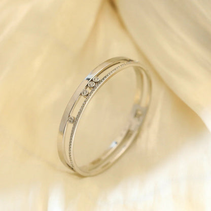 [lume Jewelry]Move Romane Diamond Bangle Bracelet