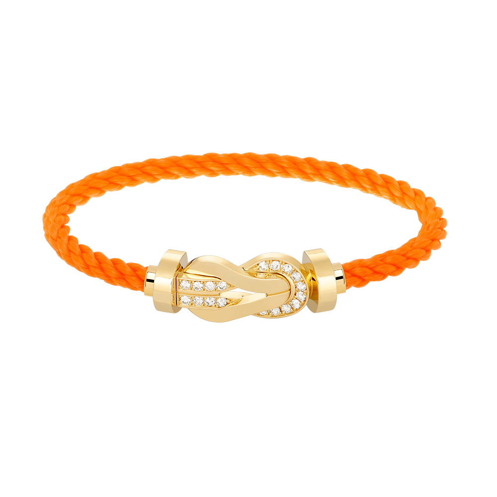 ¡®lume Jewelry¡¯CHANCE LARGE 8 FIGURE BUCKLE HALF DIAMOND BRACELET GOLD