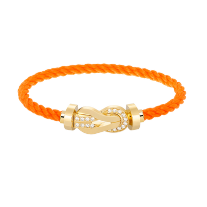 ¡®lume Jewelry¡¯CHANCE LARGE 8 FIGURE BUCKLE HALF DIAMOND BRACELET GOLD