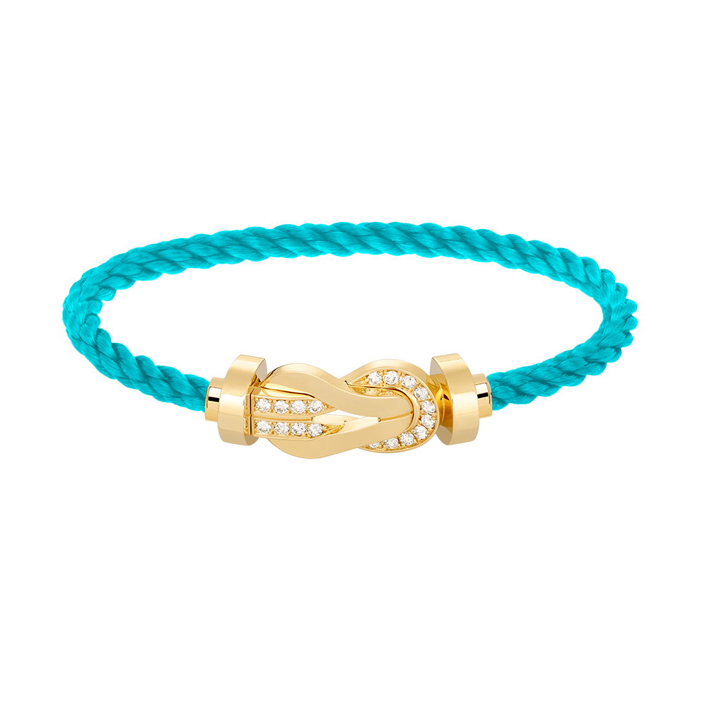 ¡®lume Jewelry¡¯CHANCE LARGE 8 FIGURE BUCKLE HALF DIAMOND BRACELET GOLD