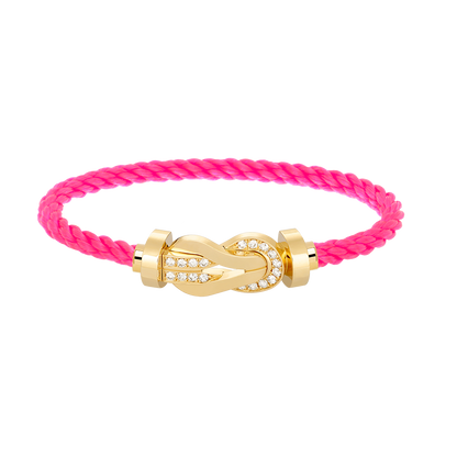 ¡®lume Jewelry¡¯CHANCE LARGE 8 FIGURE BUCKLE HALF DIAMOND BRACELET GOLD