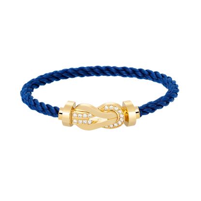 ¡®lume Jewelry¡¯CHANCE LARGE 8 FIGURE BUCKLE HALF DIAMOND BRACELET GOLD