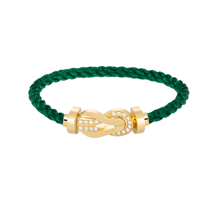 ¡®lume Jewelry¡¯CHANCE LARGE 8 FIGURE BUCKLE HALF DIAMOND BRACELET GOLD