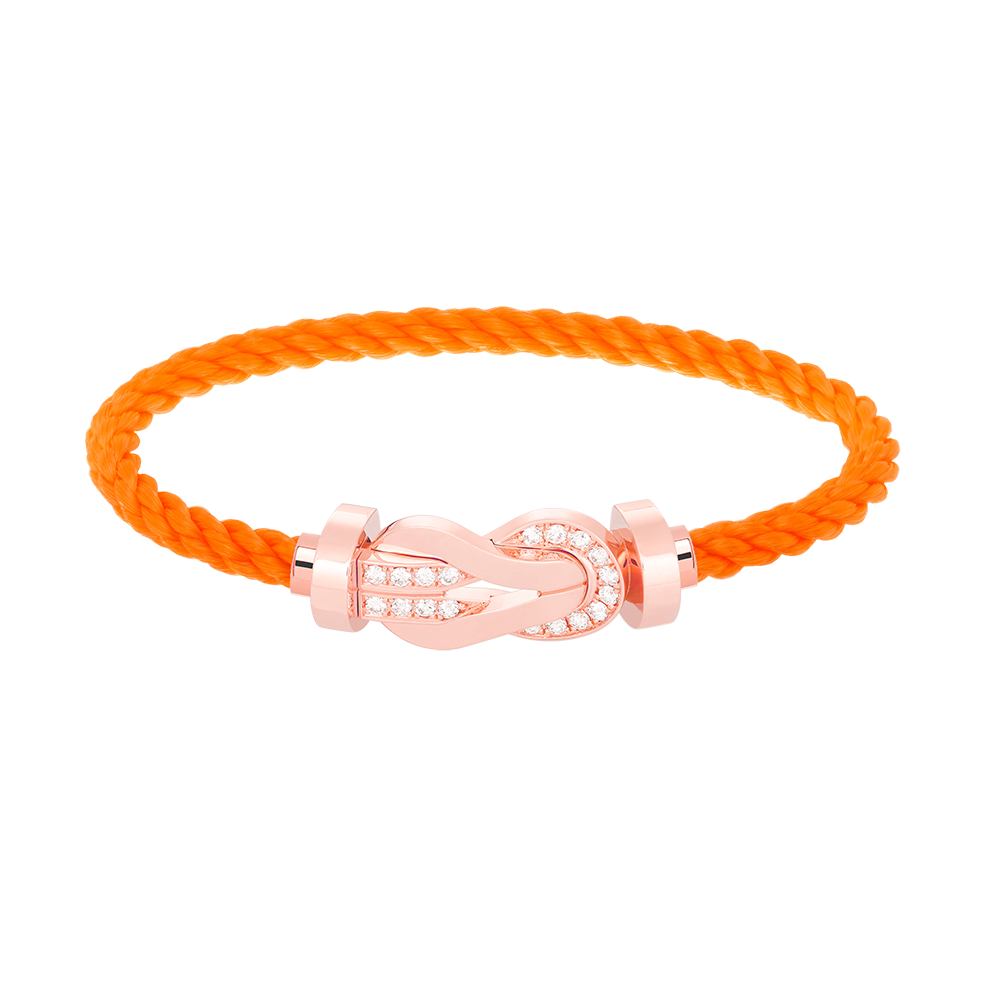 ¡®lume Jewelry¡¯CHANCE LARGE 8 FIGURE BUCKLE HALF DIAMOND BRACELET ROSE GOLD