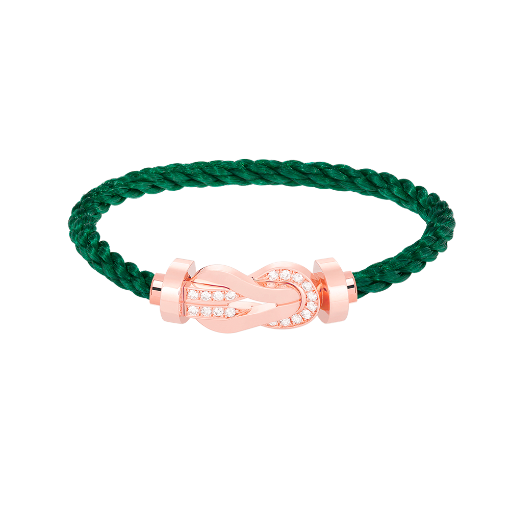 ¡®lume Jewelry¡¯CHANCE LARGE 8 FIGURE BUCKLE HALF DIAMOND BRACELET ROSE GOLD