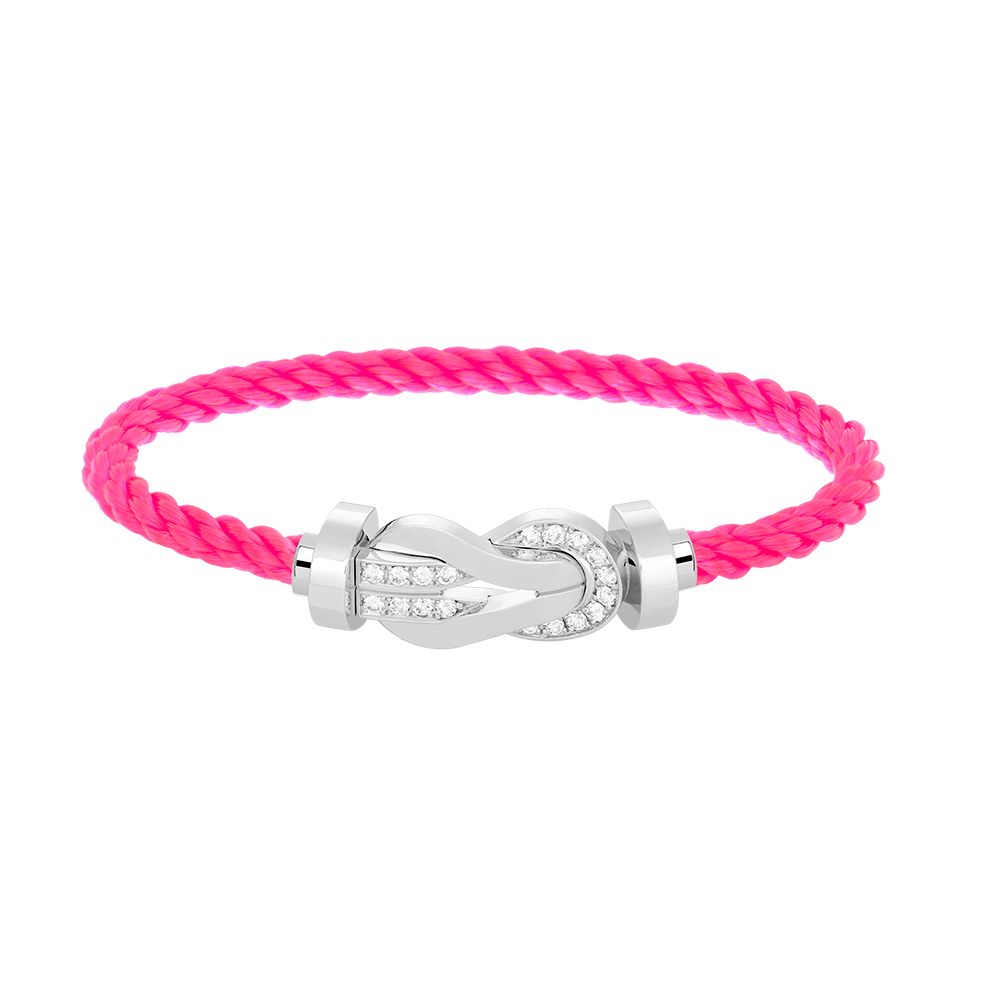 ¡®lume Jewelry¡¯CHANCE LARGE 8 FIGURE BUCKLE HALF DIAMOND BRACELET SILVER