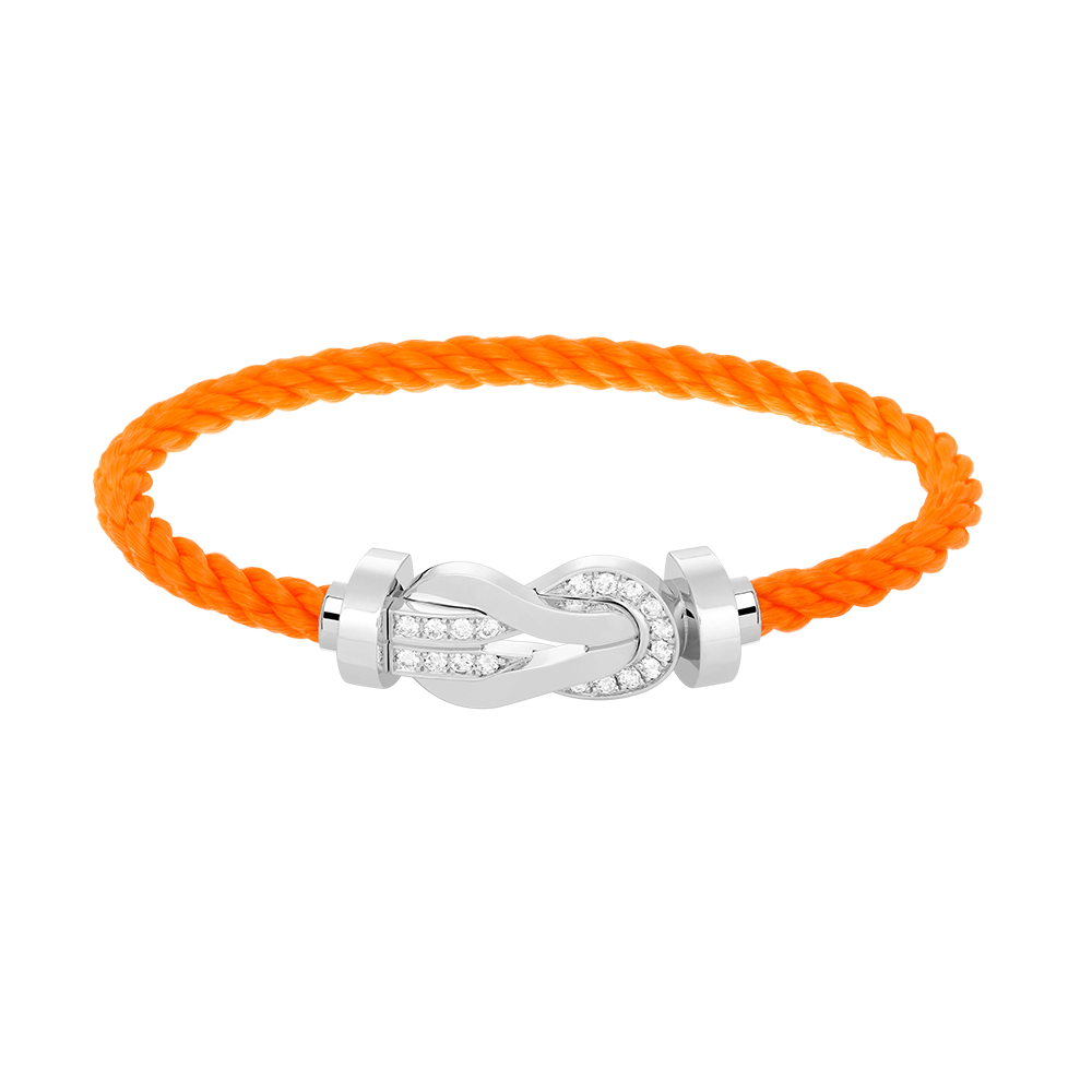 ¡®lume Jewelry¡¯CHANCE LARGE 8 FIGURE BUCKLE HALF DIAMOND BRACELET SILVER