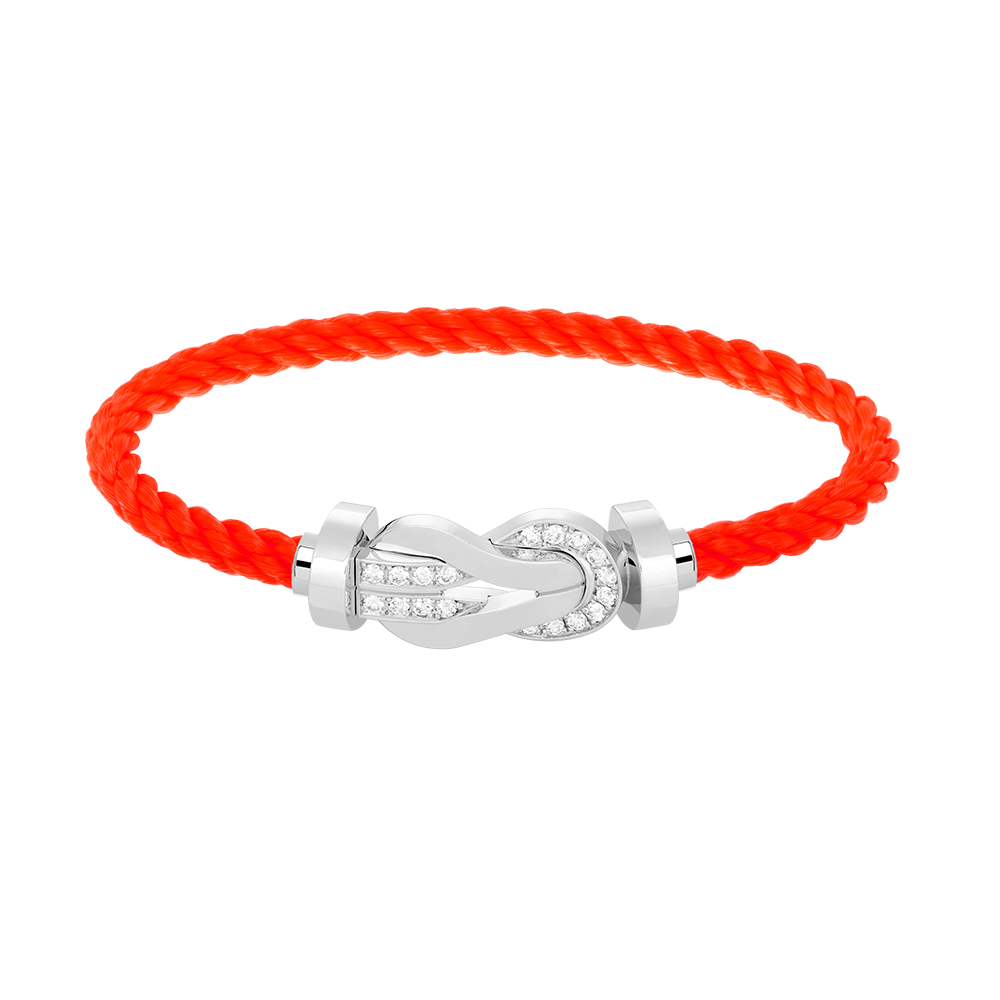 ¡®lume Jewelry¡¯CHANCE LARGE 8 FIGURE BUCKLE HALF DIAMOND BRACELET SILVER