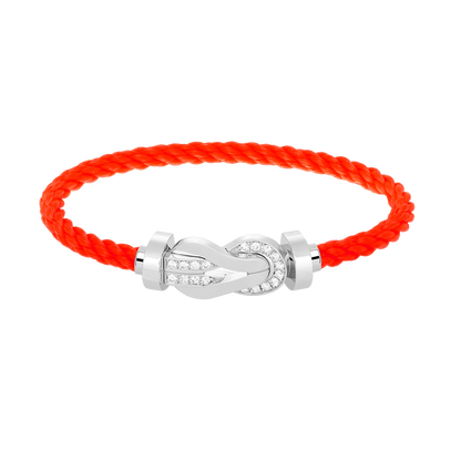 ¡®lume Jewelry¡¯CHANCE LARGE 8 FIGURE BUCKLE HALF DIAMOND BRACELET SILVER
