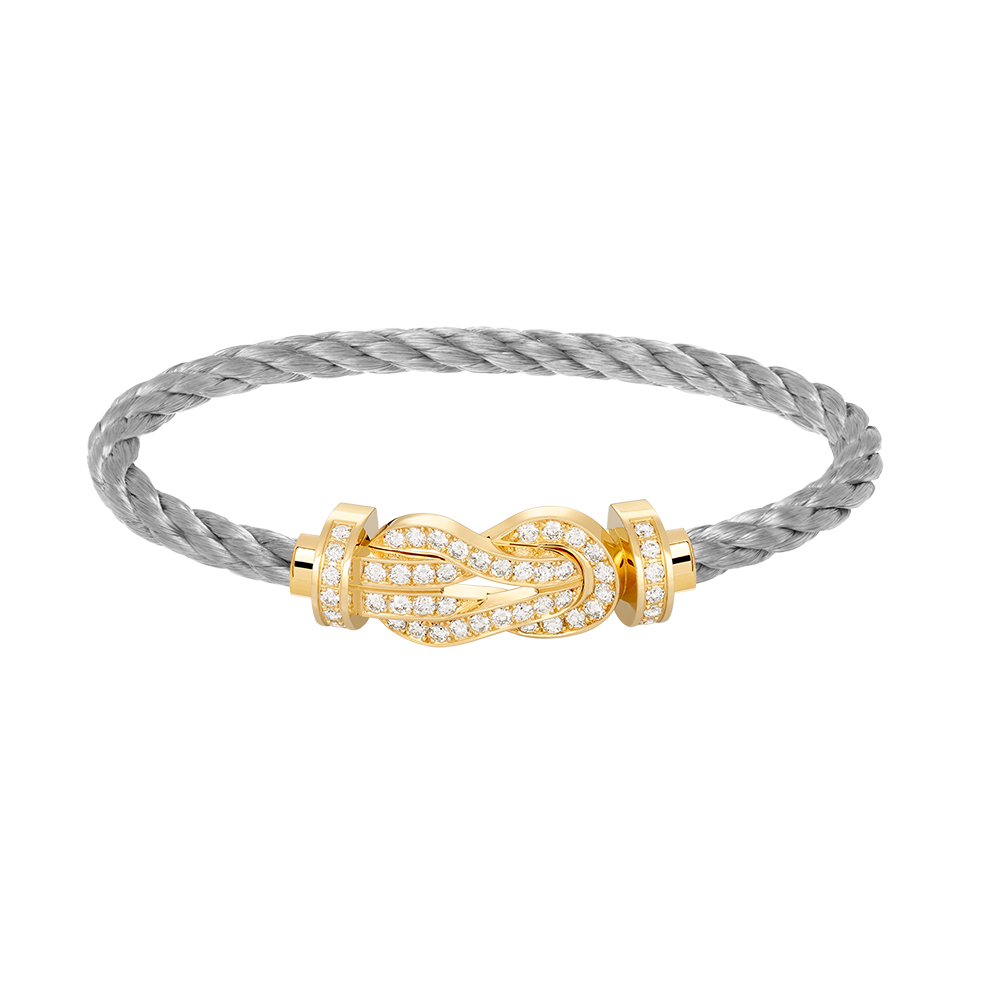 ¡®lume Jewelry¡¯CHANCE LARGE 8 FIGURE BUCKLE FULLDIAMOND BRACELET GOLD