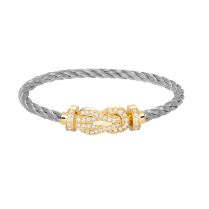 ¡®lume Jewelry¡¯CHANCE LARGE 8 FIGURE BUCKLE FULLDIAMOND BRACELET GOLD