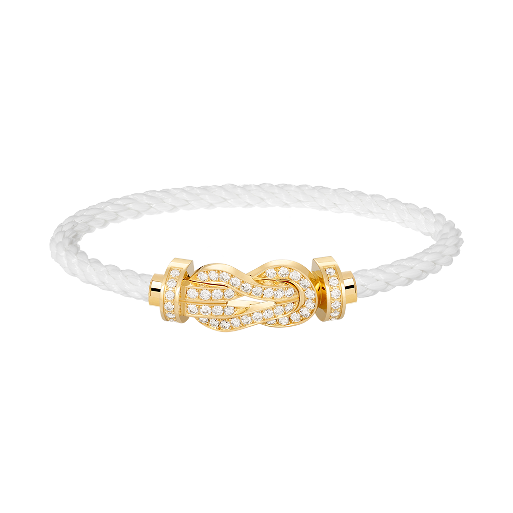 ¡®lume Jewelry¡¯CHANCE LARGE 8 FIGURE BUCKLE FULLDIAMOND BRACELET GOLD