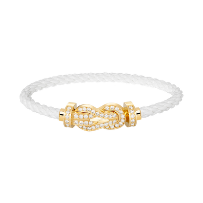 ¡®lume Jewelry¡¯CHANCE LARGE 8 FIGURE BUCKLE FULLDIAMOND BRACELET GOLD