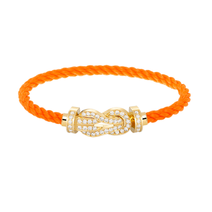 ¡®lume Jewelry¡¯CHANCE LARGE 8 FIGURE BUCKLE FULLDIAMOND BRACELET GOLD