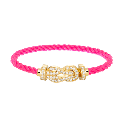 ¡®lume Jewelry¡¯CHANCE LARGE 8 FIGURE BUCKLE FULLDIAMOND BRACELET GOLD