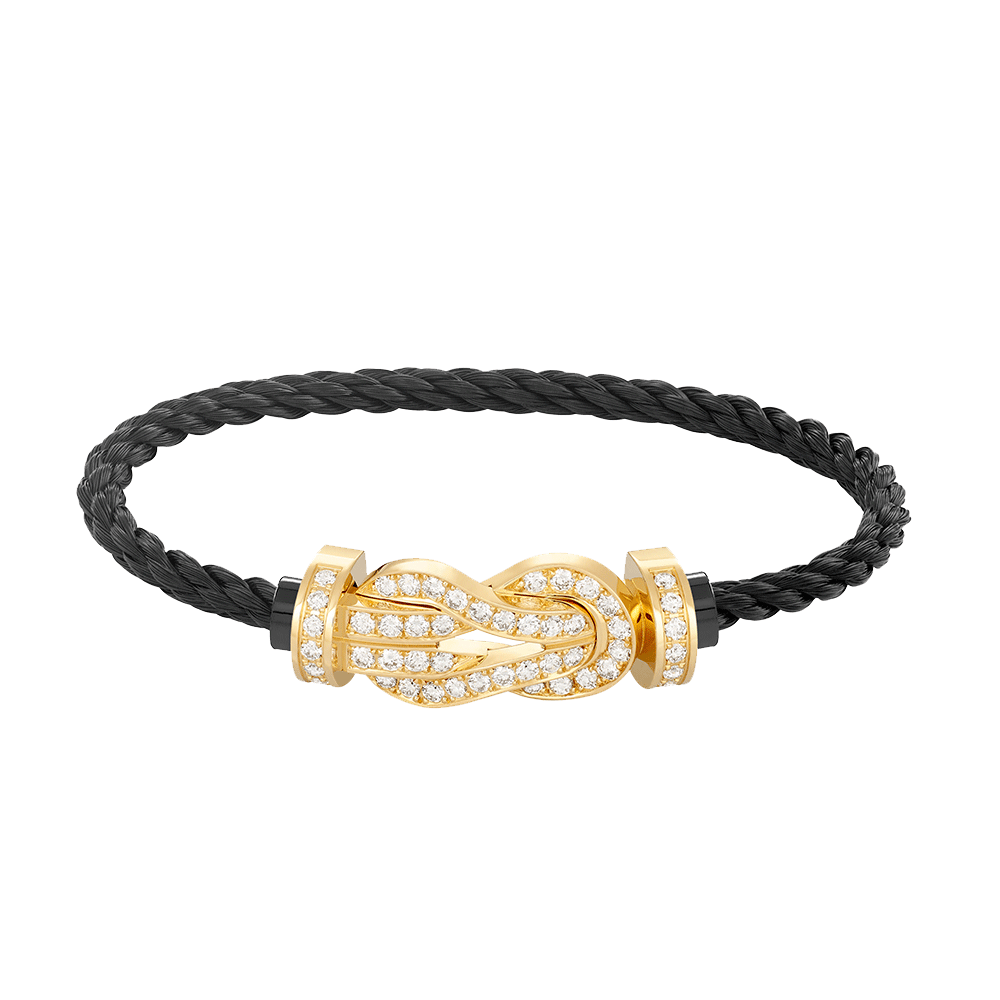¡®lume Jewelry¡¯CHANCE LARGE 8 FIGURE BUCKLE FULLDIAMOND BRACELET GOLD