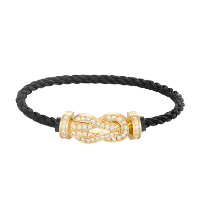 ¡®lume Jewelry¡¯CHANCE LARGE 8 FIGURE BUCKLE FULLDIAMOND BRACELET GOLD