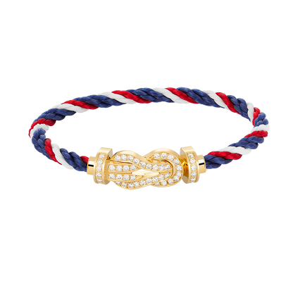 ¡®lume Jewelry¡¯CHANCE LARGE 8 FIGURE BUCKLE FULLDIAMOND BRACELET GOLD