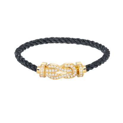 ¡®lume Jewelry¡¯CHANCE LARGE 8 FIGURE BUCKLE FULLDIAMOND BRACELET GOLD