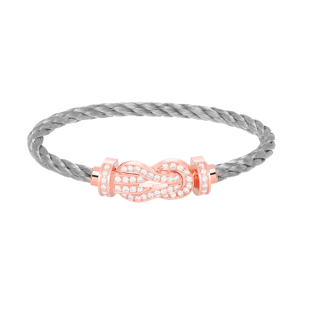 ¡®lume Jewelry¡¯CHANCE LARGE 8 FIGURE BUCKLE FULL DIAMOND BRACELET ROSE GOLD