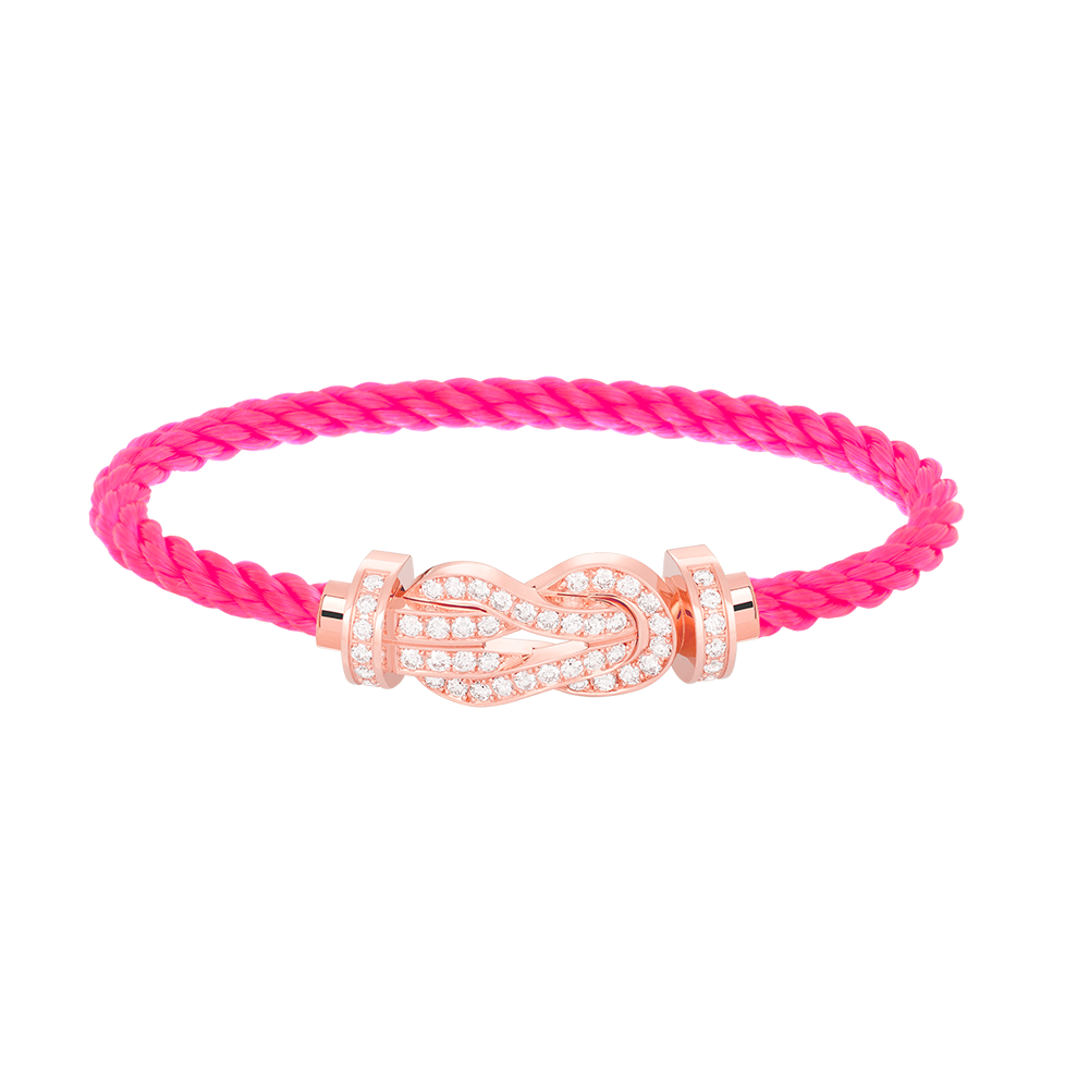 ¡®lume Jewelry¡¯CHANCE LARGE 8 FIGURE BUCKLE FULL DIAMOND BRACELET ROSE GOLD