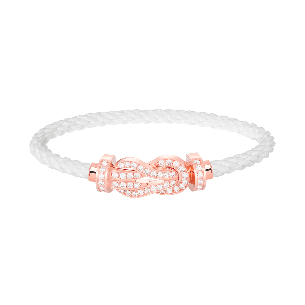 ¡®lume Jewelry¡¯CHANCE LARGE 8 FIGURE BUCKLE FULL DIAMOND BRACELET ROSE GOLD