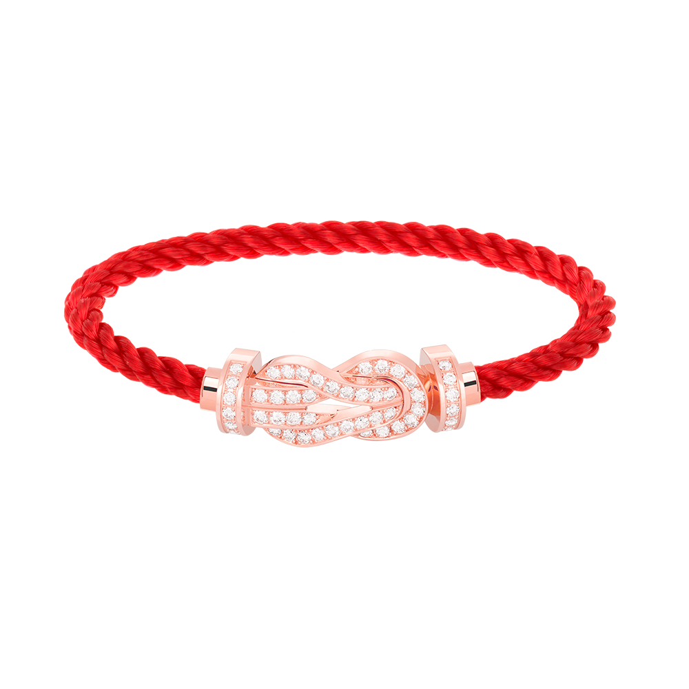 ¡®lume Jewelry¡¯CHANCE LARGE 8 FIGURE BUCKLE FULL DIAMOND BRACELET ROSE GOLD