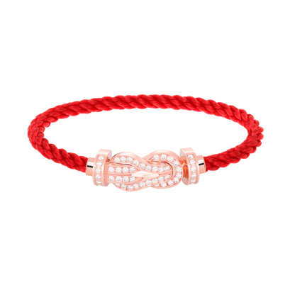 ¡®lume Jewelry¡¯CHANCE LARGE 8 FIGURE BUCKLE FULL DIAMOND BRACELET ROSE GOLD