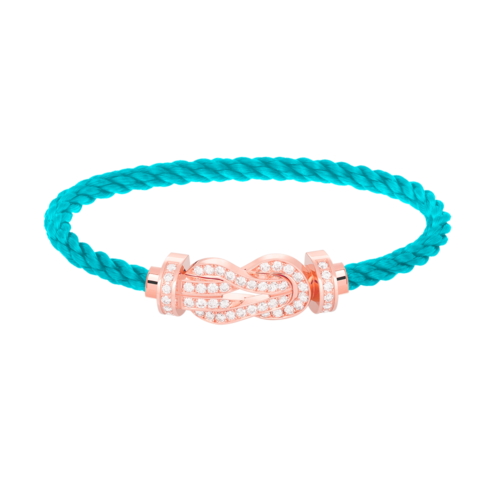¡®lume Jewelry¡¯CHANCE LARGE 8 FIGURE BUCKLE FULL DIAMOND BRACELET ROSE GOLD
