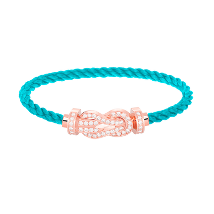 ¡®lume Jewelry¡¯CHANCE LARGE 8 FIGURE BUCKLE FULL DIAMOND BRACELET ROSE GOLD