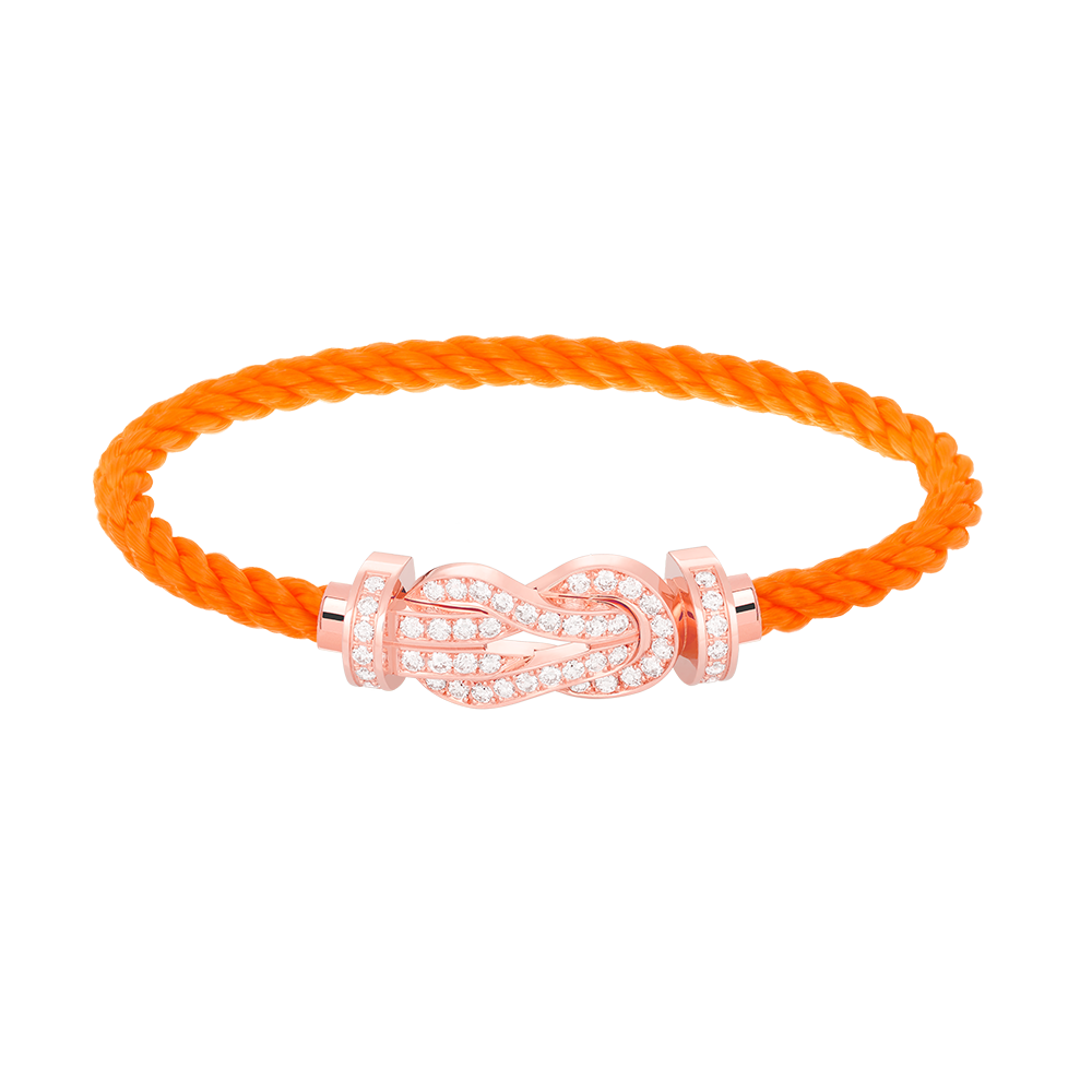 ¡®lume Jewelry¡¯CHANCE LARGE 8 FIGURE BUCKLE FULL DIAMOND BRACELET ROSE GOLD