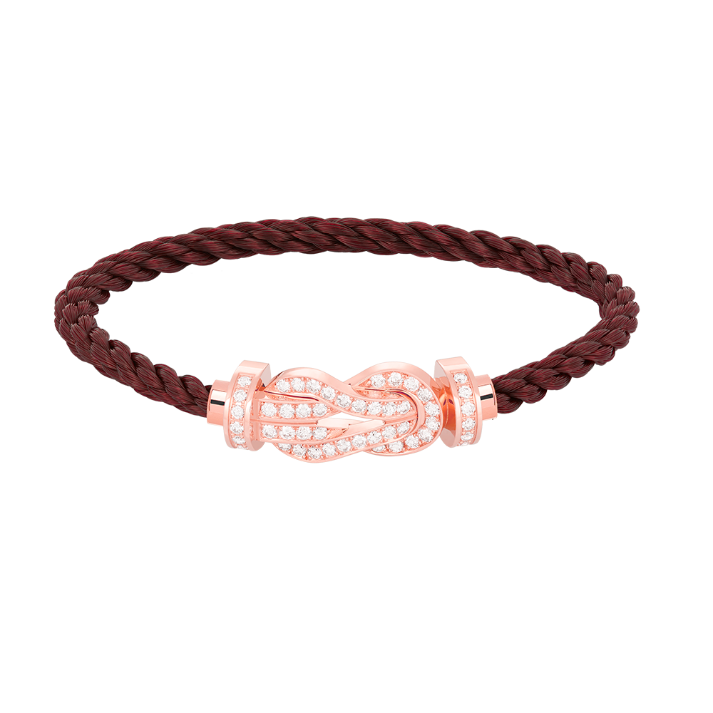 ¡®lume Jewelry¡¯CHANCE LARGE 8 FIGURE BUCKLE FULL DIAMOND BRACELET ROSE GOLD