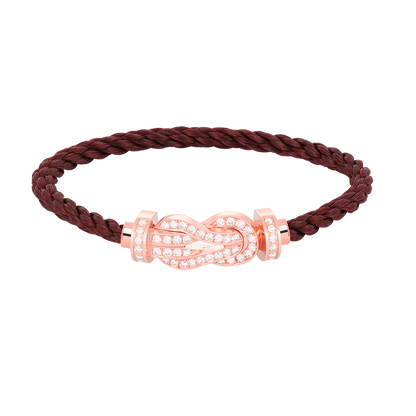 ¡®lume Jewelry¡¯CHANCE LARGE 8 FIGURE BUCKLE FULL DIAMOND BRACELET ROSE GOLD